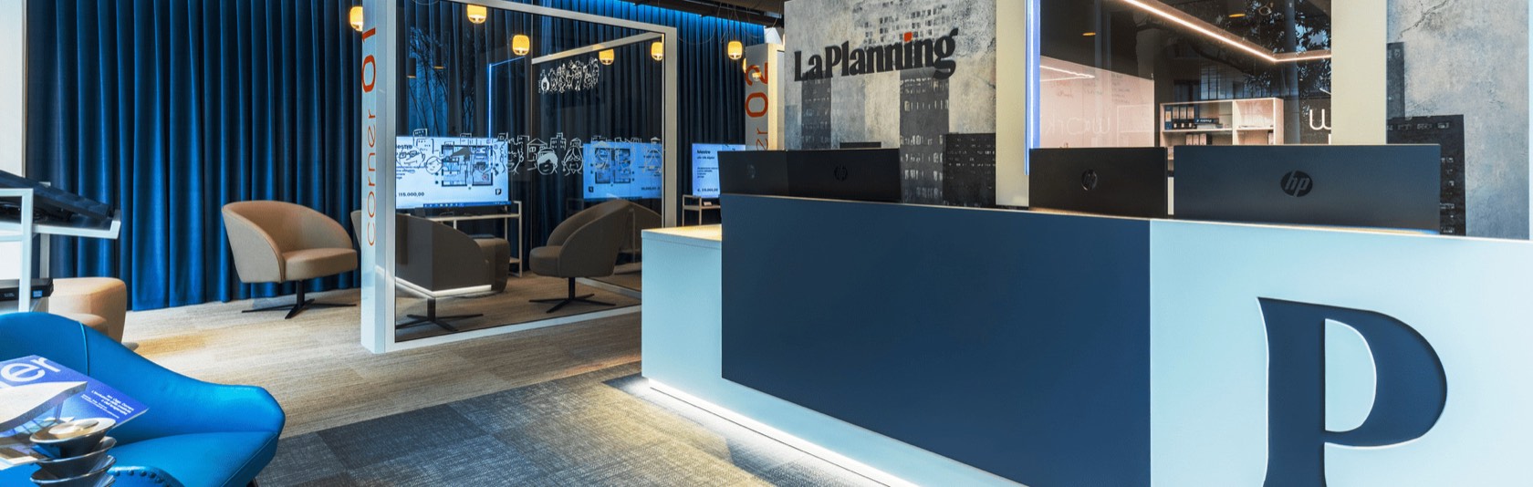 La reception della sede LaPlanning in via Dante a Mestre